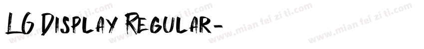 LG Display Regular字体转换